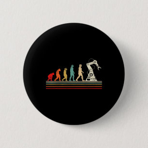 Robotik-Ingenieur Retro Vintage  Button