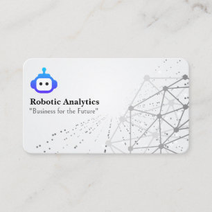 Robotik KI   Netzwerk Hintergrund Visitenkarte