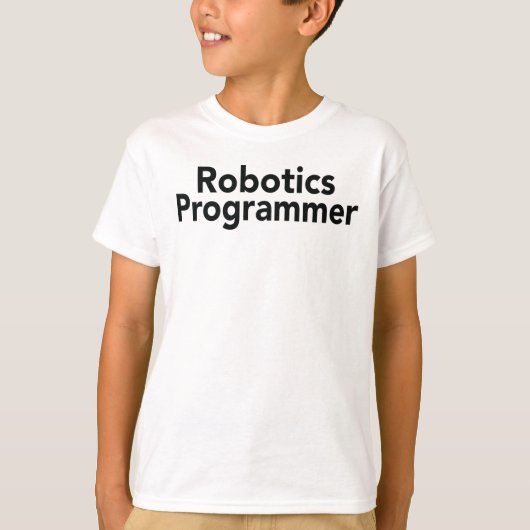 Robotik-Programmierer T-Shirt (Vorderseite)