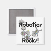 Robotik Rocks Magnet (Vorderseite/Rückseite)