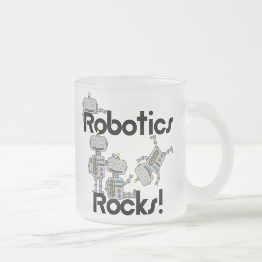 Robotik rockt mattglastasse (Rechts)