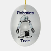 Robotik-Team oder Verein-personalisierte Keramikornament (Vorne)