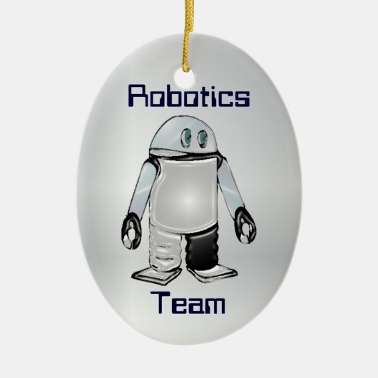 Robotik-Team oder Verein-personalisierte Keramikornament (Vorne)