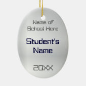 Robotik-Team oder Verein-personalisierte Keramikornament (Hinten)