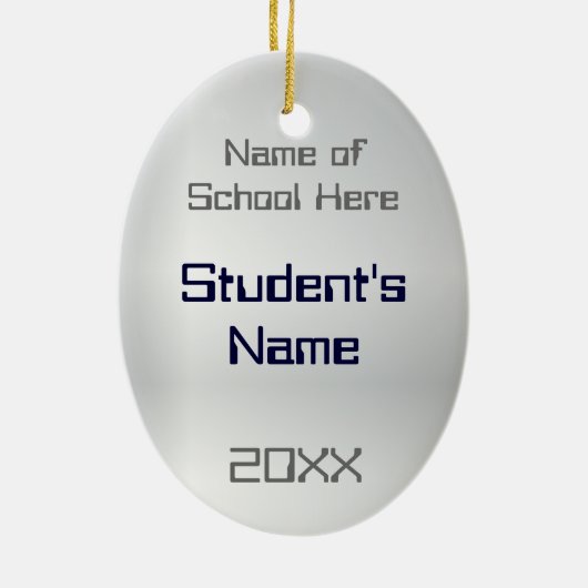 Robotik-Team oder Verein-personalisierte Keramikornament (Hinten)