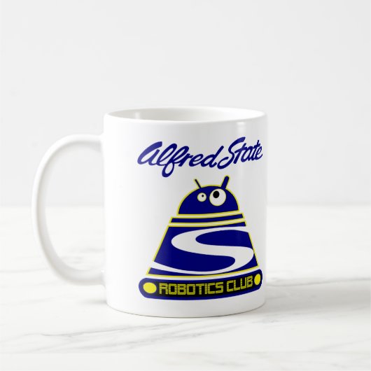 Robotik-Verein-Tasse Kaffeetasse (Links)