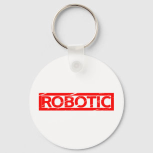 Robotische Briefmarke Schlüsselanhänger