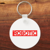 Robotische Briefmarke Schlüsselanhänger (Vorderseite)