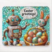 ROBOT'S EASTER GREETINGS Bunny Eggs ~ Mousepad (Vorne)