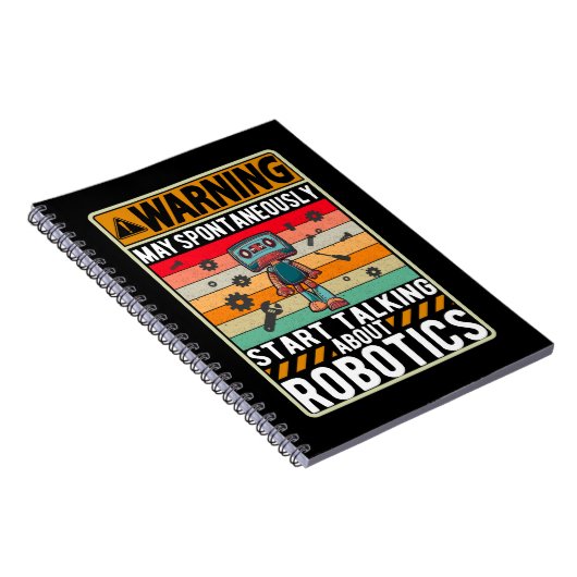 Robots Girls Boys Future Robotics Engineer Notizblock (Rechte Seite)