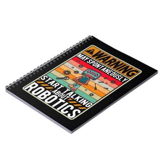 Robots Girls Boys Future Robotics Engineer Notizblock (Linke Seite)