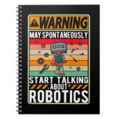 Robots Girls Boys Future Robotics Engineer Notizblock (Vorderseite)