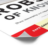 Robs Us of Knowledge poster plündern (Ecke)