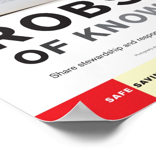 Robs Us of Knowledge poster plündern (Ecke)