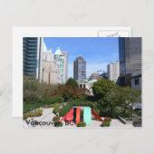 Robson Square Vancouver, BC Postkarte (Vorne/Hinten)