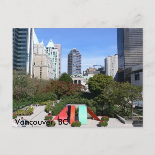 Robson Square Vancouver, BC Postkarte (Vorderseite)