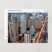 Robson Street Vancouver British Columbia Postkarte (Vorne/Hinten)