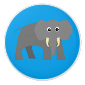 Robuer Elefant Keramikknauf (Vorderseite)