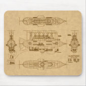 Robur's Albatross von "Master of the World" Mousepad (Vorne)