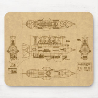 Robur's Albatross von "Master of the World" Mousepad