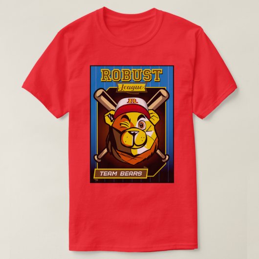 ROBUST BEAR BASEBALL CARD BEARS T-Shirt (Design vorne)