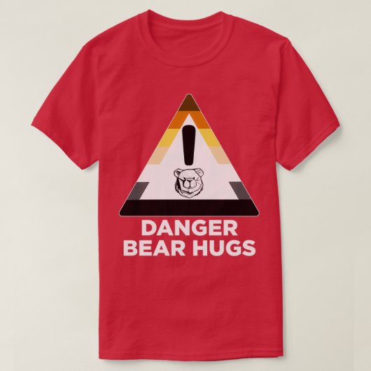 Robust Danger Bear Hugs white T-Shirt (Design vorne)