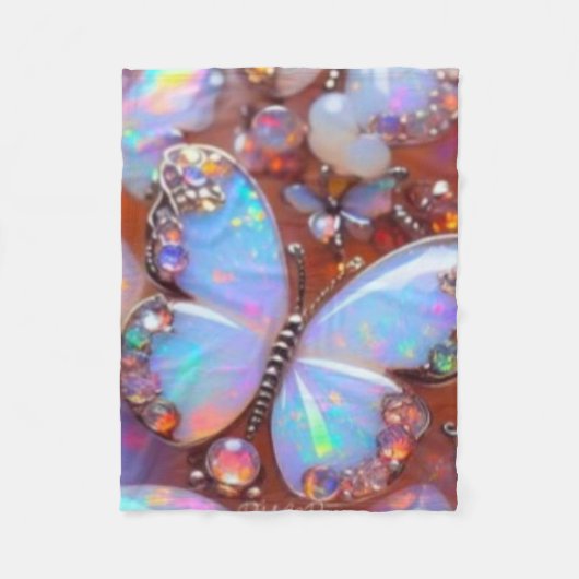 Robuste Doppelkantenstiftung für eine saubere Ba Fleecedecke (Vorderseite)