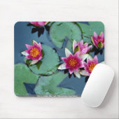 Robuste Wasserlilie, Rot, Nymphaea laydekeri Mousepad (Mit Mouse)