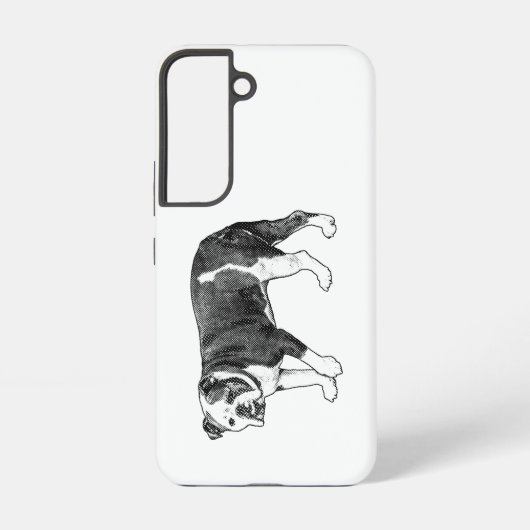 Robuster Bulldogge, Manga-Punkt Samsung-Hülle Samsung Galaxy Hülle (Rückseite)