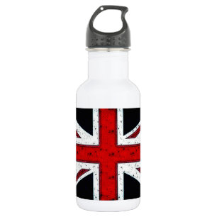 Robuster Union Jack Edelstahlflasche