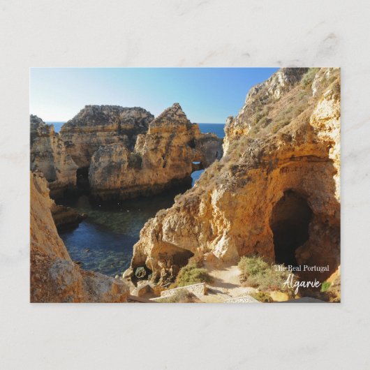 Robustes Algarve, Portugal Postkarte (Vorderseite)