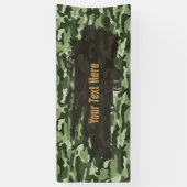 Robustes grünes Tarnmuster Lang Banner (Vertikal)