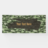 Robustes grünes Tarnmuster Lang Banner (Horizontal)