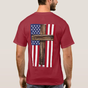 Robustes Kreuz USA 1776-2026 Flagge T-Shirt
