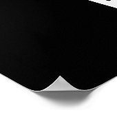 Robutt Funny Robot Pun Dark BG Poster (Ecke)