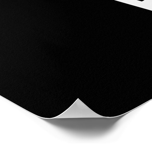 Robutt Funny Robot Pun Dark BG Poster (Ecke)