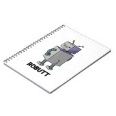 Robutt Funny Robot Pun Notizblock (Linke Seite)
