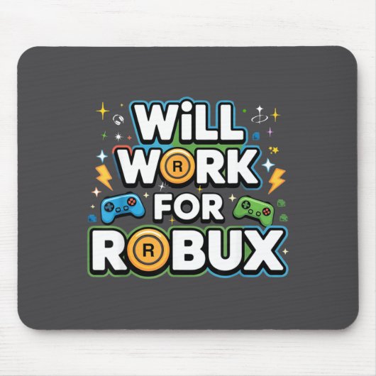 Robux wird für Robux Kinder Jugend Jungen Mädchen Mousepad (Vorne)