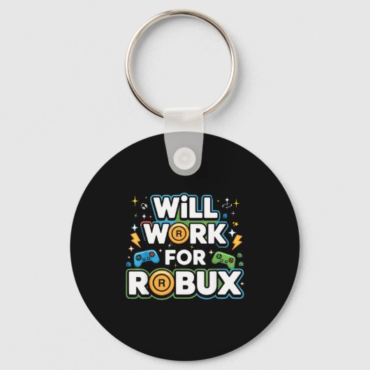 Robux wird für Robux Kinder Jugend Jungen Mädchen Schlüsselanhänger (Vorderseite)