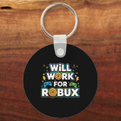Robux wird für Robux Kinder Jugend Jungen Mädchen Schlüsselanhänger (Vorderseite)