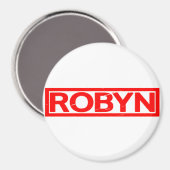 Robyn Briefmarke Magnet (Vorderseite/Rückseite)