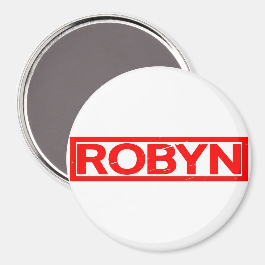Robyn Briefmarke Magnet (Vorderseite/Rückseite)