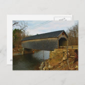 Robyville Covered Bridge, Corinth, Maine III Postkarte (Vorne/Hinten)