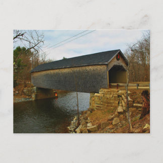 Robyville Covered Bridge, Corinth, Maine III Postkarte