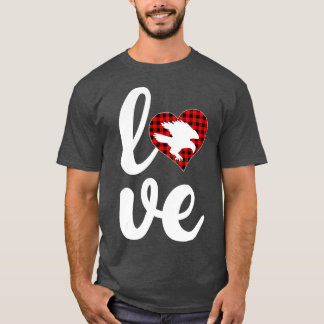 Roc Bird Lover Funny Buffalo Karierte Liebe Roc Va T-Shirt