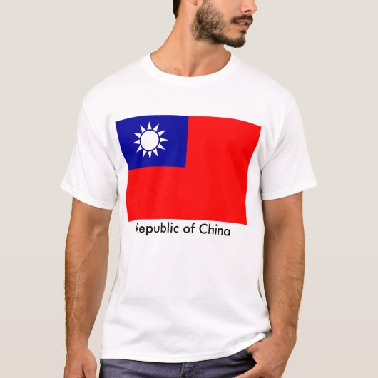Roc-Flagge, die Republik China T-Shirt (Vorderseite)