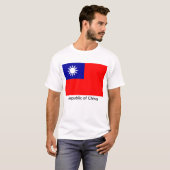 Roc-Flagge, die Republik China T-Shirt (Vorne ganz)