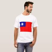 ROC Taiwan - taiwanesische Flagge - 中華民國國旗 - T-Shirt (Vorne ganz)