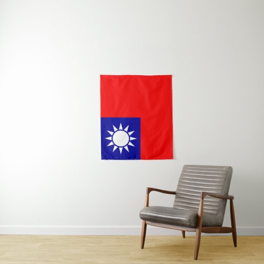 ROC Taiwan - taiwanesische Flagge - 中華民國國旗 - Wandteppich (Beispiel)