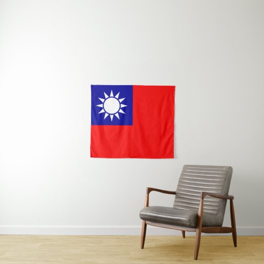 ROC Taiwan - taiwanesische Flagge - 中華民國國旗 - Wandteppich (Beispiel (Horizontal))